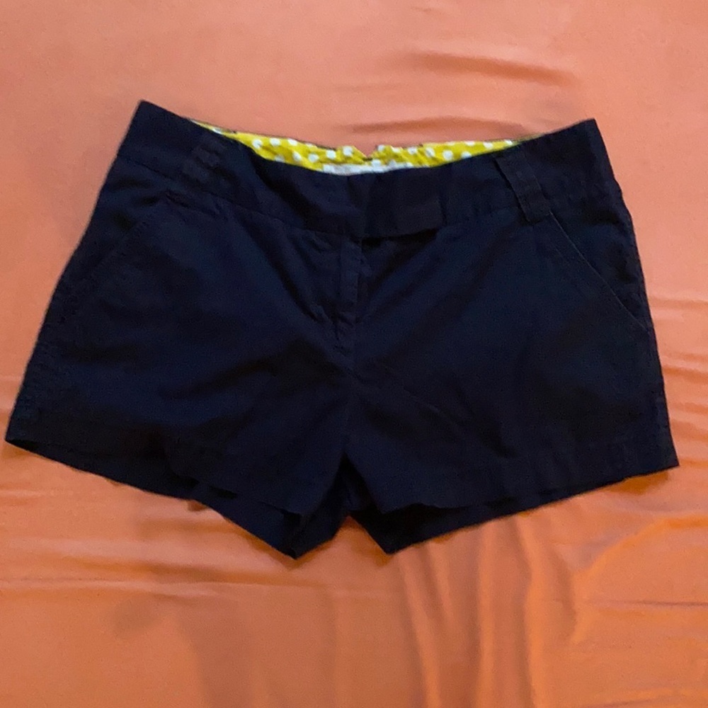 J. Crew size 6 chino shorts in navy classic preppy summer‎ shorts
